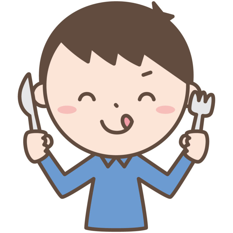 食いしん坊の男の子