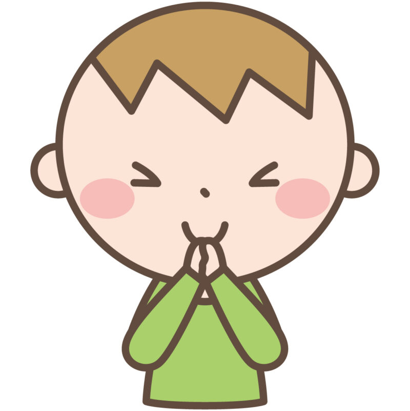 はにかみやさんの男の子